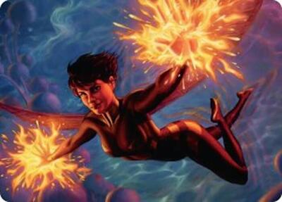 The Wasp, Winsome Avenger Art Card card from Art Series: Marvel Super Heroes