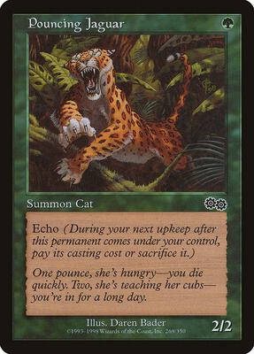 Pouncing Jaguar card from Urza's Saga
