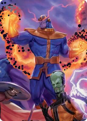 Thanos, Death's Consort Art Card card from Art Series: Marvel Super Heroes