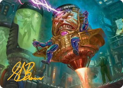 M.O.D.O.K. Art Card (Gold-Stamped Signature) card from Art Series: Marvel Super Heroes