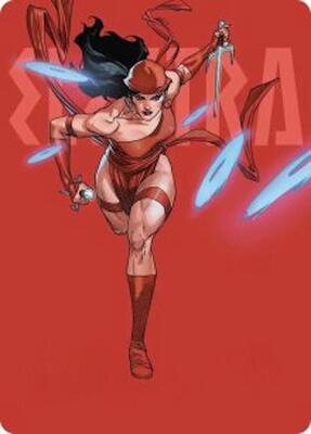 Elektra, Daughter of the Hand card from Art Series: Marvel Super Heroes