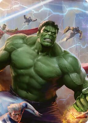 Hulk, Always Angry Art Card card from Art Series: Marvel Super Heroes
