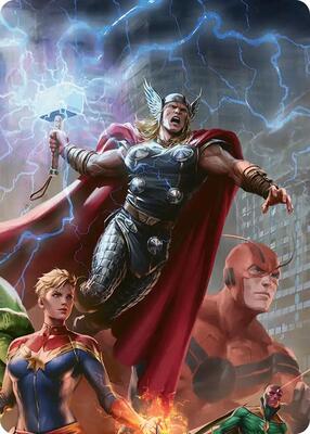Thor, Guardian of Midgard Art Card card from Art Series: Marvel Super Heroes
