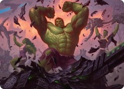 HULK SMASH! Art Card card from Art Series: Marvel Super Heroes