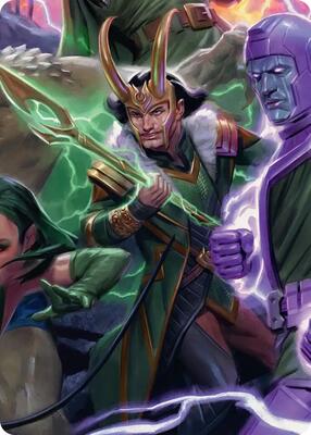 Loki, God of Lies Art Card card from Art Series: Marvel Super Heroes