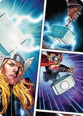 Mjolnir, Hammer of Thor Art Card card from Art Series: Marvel Super Heroes