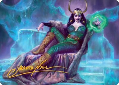 Lady Loki, Agent of Chaos Art Card (Gold-Stamped Signature) card from Art Series: Marvel Super Heroes