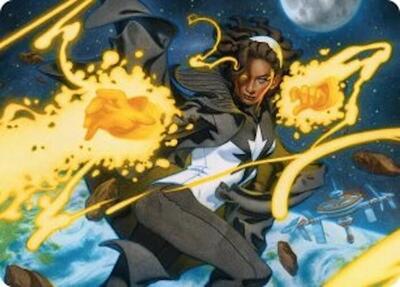 Photon, Mighty Marvel Art Card card from Art Series: Marvel Super Heroes