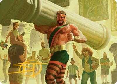 Hercules, Prince of Power Art Card (Gold-Stamped Signature) card from Art Series: Marvel Super Heroes