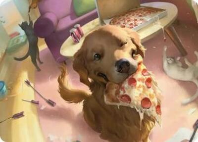 Lucky the Pizza Dog Art Card card from Art Series: Marvel Super Heroes