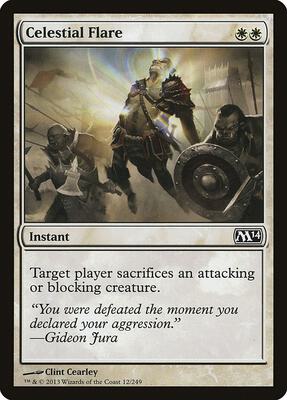 Celestial Flare card from Magic 2014 (M14)