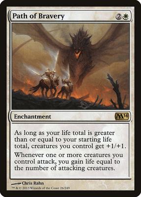 Path of Bravery card from Magic 2014 (M14)