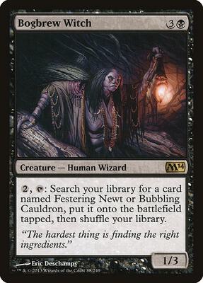 Bogbrew Witch card from Magic 2014 (M14)