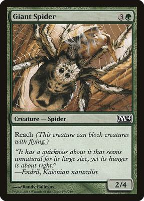 Giant Spider card from Magic 2014 (M14)