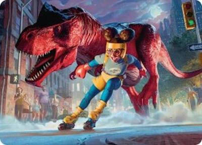 Moon Girl and Devil Dinosaur Art Card card from Art Series: Marvel Super Heroes