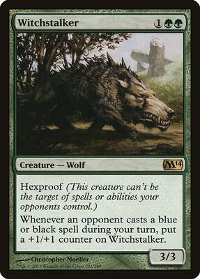 Witchstalker card from Magic 2014 (M14)