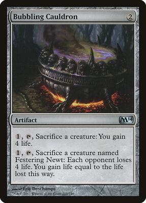 Bubbling Cauldron card from Magic 2014 (M14)