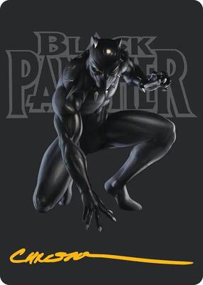 Black Panther, Hope Enduring Art Card (Gold-Stamped Signature) card from Art Series: Marvel Super Heroes