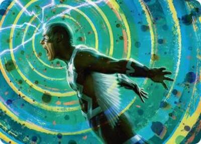 Black Bolt, Inhuman King Art Card card from Art Series: Marvel Super Heroes