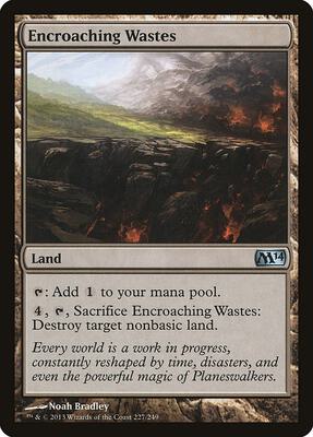Encroaching Wastes card from Magic 2014 (M14)