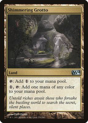 Shimmering Grotto card from Magic 2014 (M14)