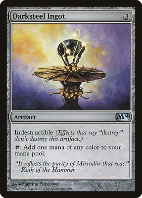 Darksteel Ingot card from Magic 2014 (M14)