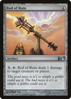 Rod of Ruin card from Magic 2014 (M14)