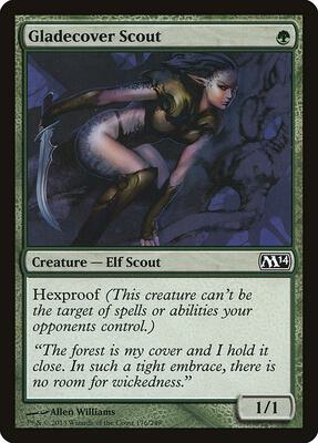 Gladecover Scout card from Magic 2014 (M14)