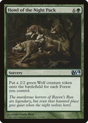 Howl of the Night Pack card from Magic 2014 (M14)