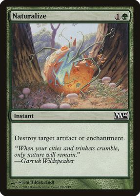 Naturalize card from Magic 2014 (M14)