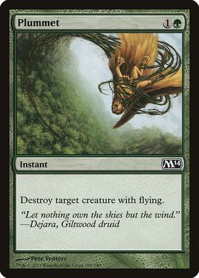 Plummet card from Magic 2014 (M14)