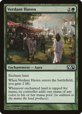 Verdant Haven card from Magic 2014 (M14)