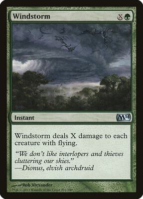 Windstorm card from Magic 2014 (M14)