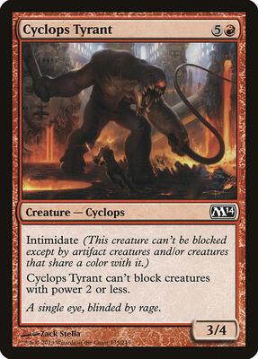 Cyclops Tyrant card from Magic 2014 (M14)