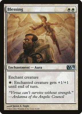 Blessing card from Magic 2014 (M14)