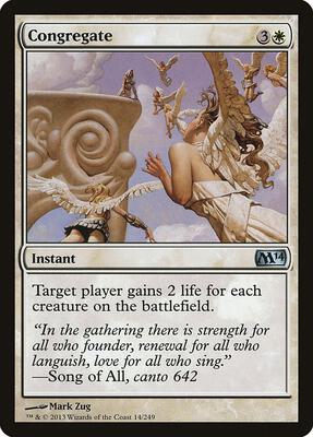 Congregate card from Magic 2014 (M14)