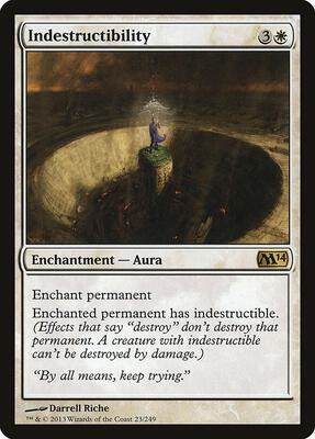 Indestructibility card from Magic 2014 (M14)