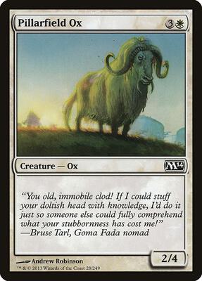 Pillarfield Ox card from Magic 2014 (M14)