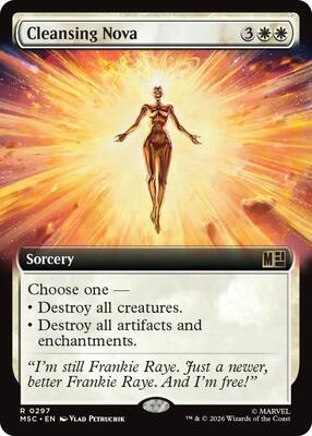Cleansing Nova (Extended Art) card from Commander: Marvel Super Heroes