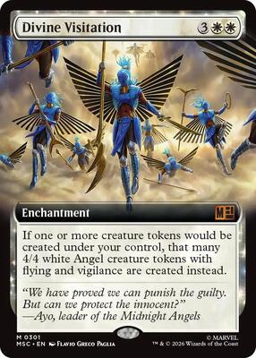Divine Visitation (Extended Art) card from Commander: Marvel Super Heroes