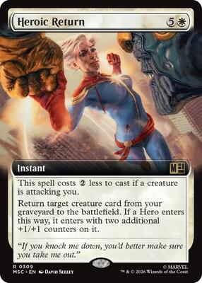 Heroic Return (Extended Art) card from Commander: Marvel Super Heroes