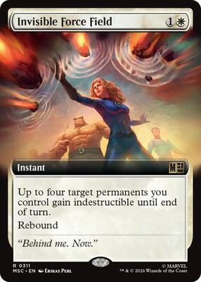 Invisible Force Field (Extended Art) card from Commander: Marvel Super Heroes