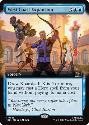 West Coast Expansion (Extended Art) card from Commander: Marvel Super Heroes