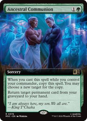 Ancestral Communion (Extended Art) card from Commander: Marvel Super Heroes
