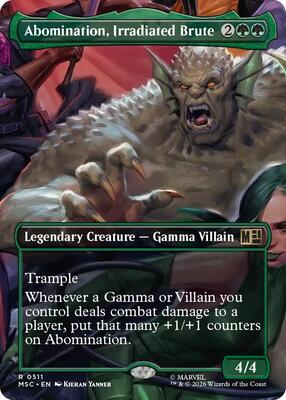 Abomination, Irradiated Brute (Borderless) card from Commander: Marvel Super Heroes