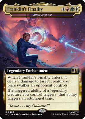 Franklin's Finality - Annie Joins Up (Extended Art) card from Commander: Marvel Super Heroes