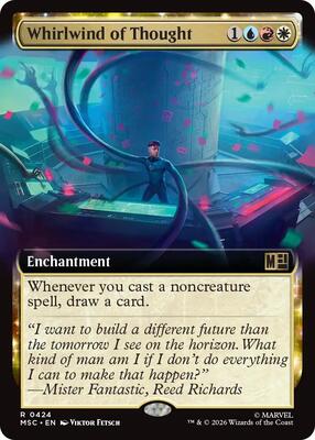 Whirlwind of Thought (Extended Art) card from Commander: Marvel Super Heroes