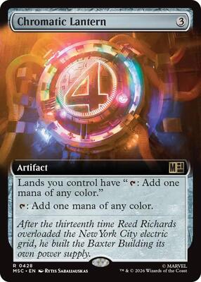 Chromatic Lantern (Extended Art) card from Commander: Marvel Super Heroes