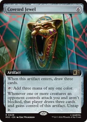 Coveted Jewel (Extended Art) card from Commander: Marvel Super Heroes