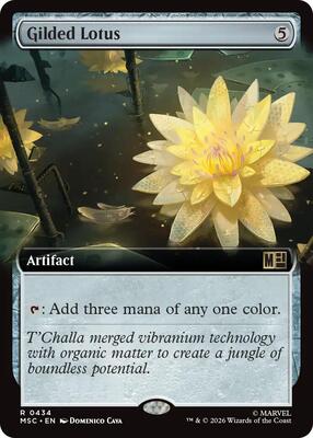 Gilded Lotus (Extended Art) card from Commander: Marvel Super Heroes